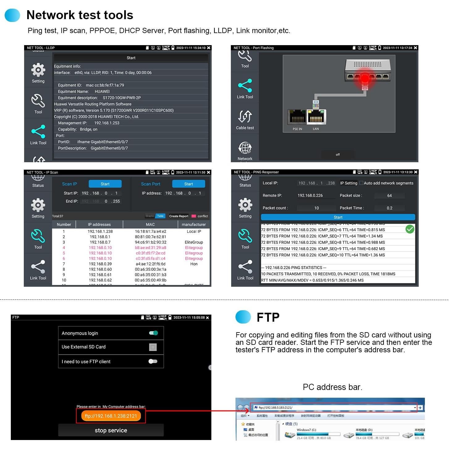 Probador de Fibra Óptica OTDR WANLUTECH MT-5510 1310/1550nm
