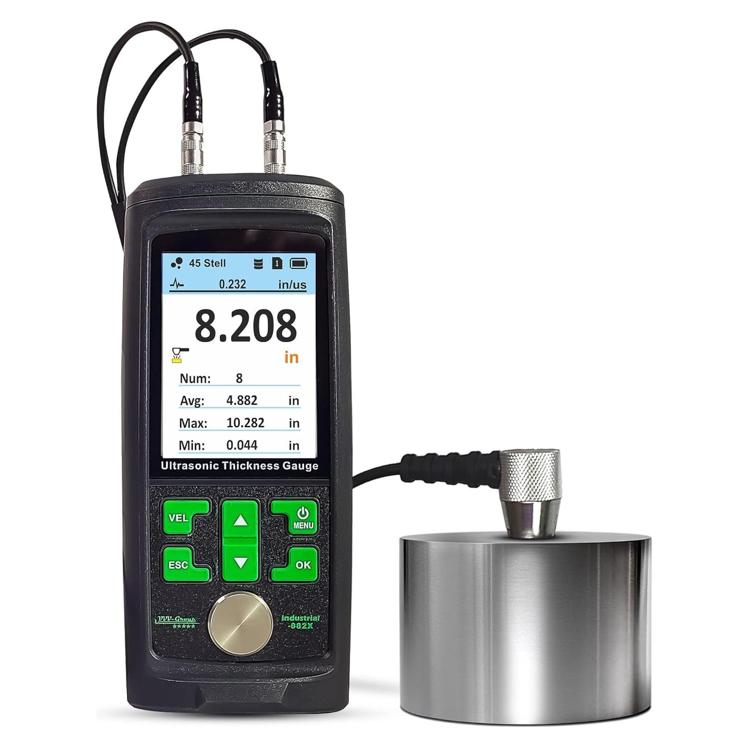 Medidor de Espesor Ultrasónico Industrial-882X - 1-300mm