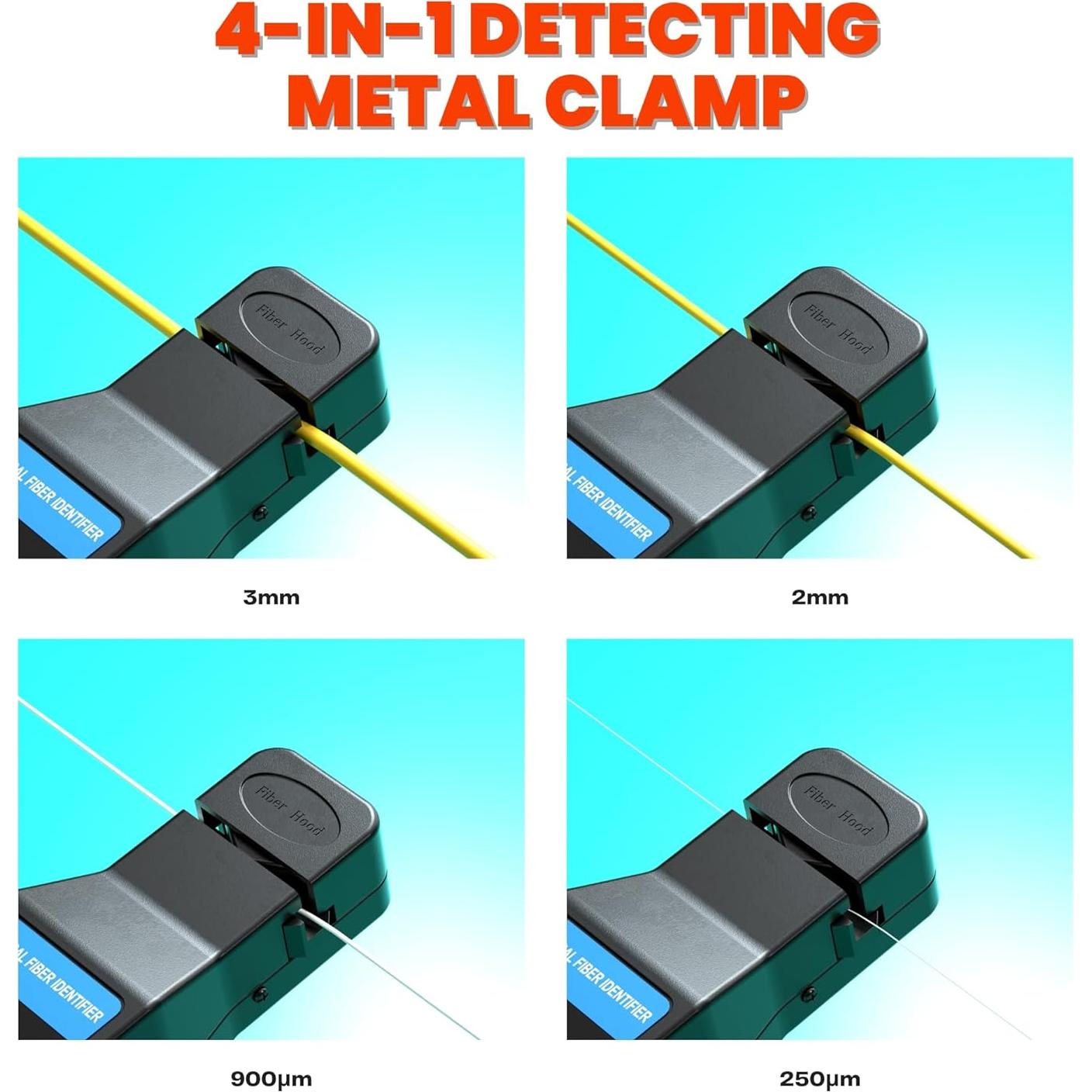 Identificador de Fibra Óptica VQP 800-1700nm OPM LED Color