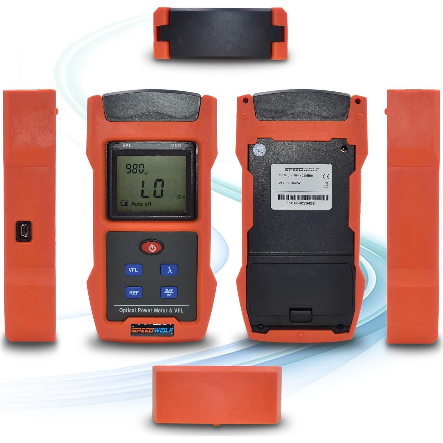 Medidor de Potencia Óptica SPEEDWOLF PMV673-C Portátil