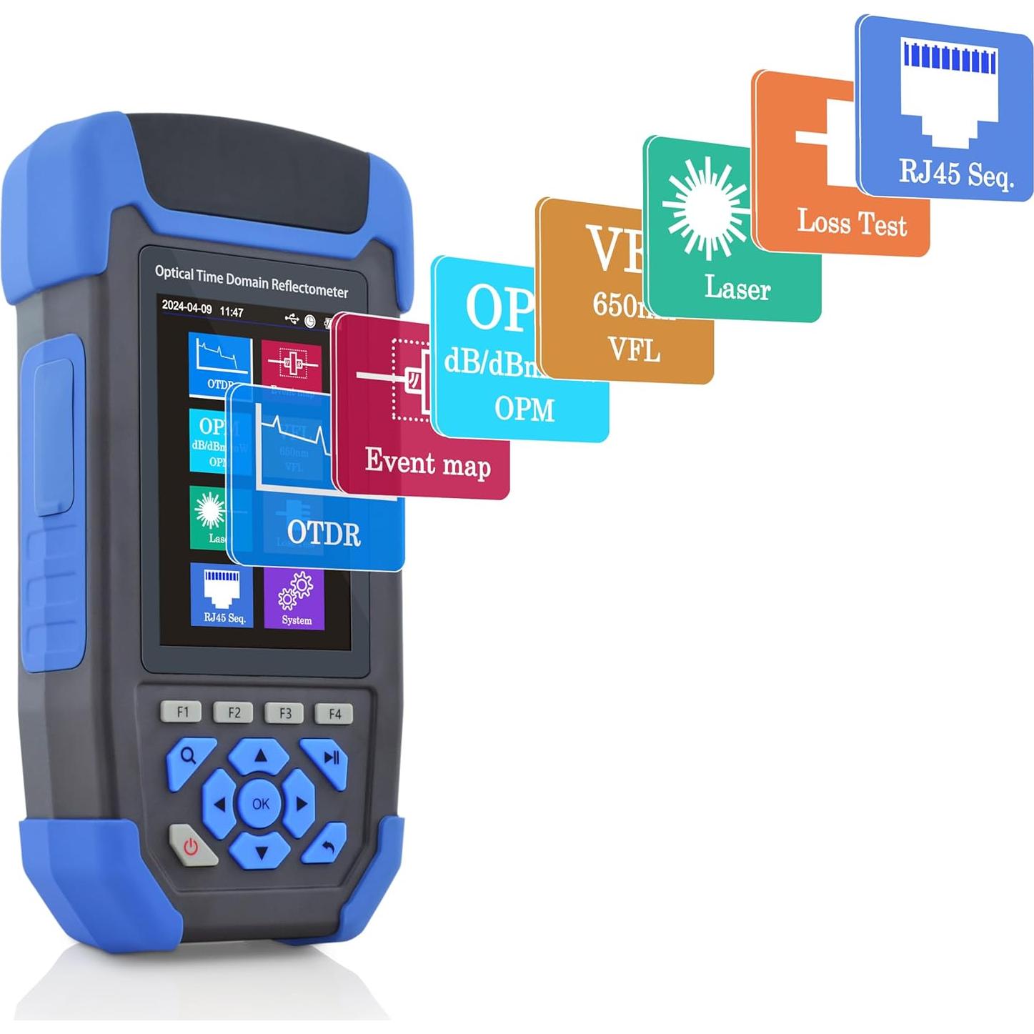 OTDR de Fibra Óptica SKYSHL SS303T-2A1 1310/1550nm 24/22dB