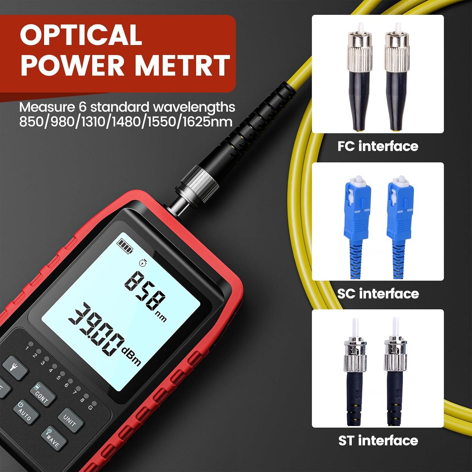Probador de Fibra Óptica VXSCAN 3 en 1 - Medidor y Prueba RJ45