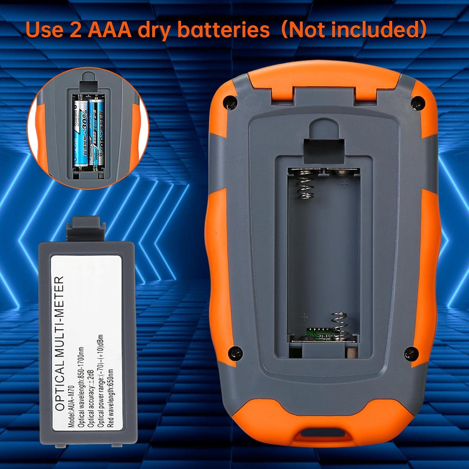 Paquete de 5 Medidores de Potencia Fibra Óptica Duogalia -70 a +10dBm