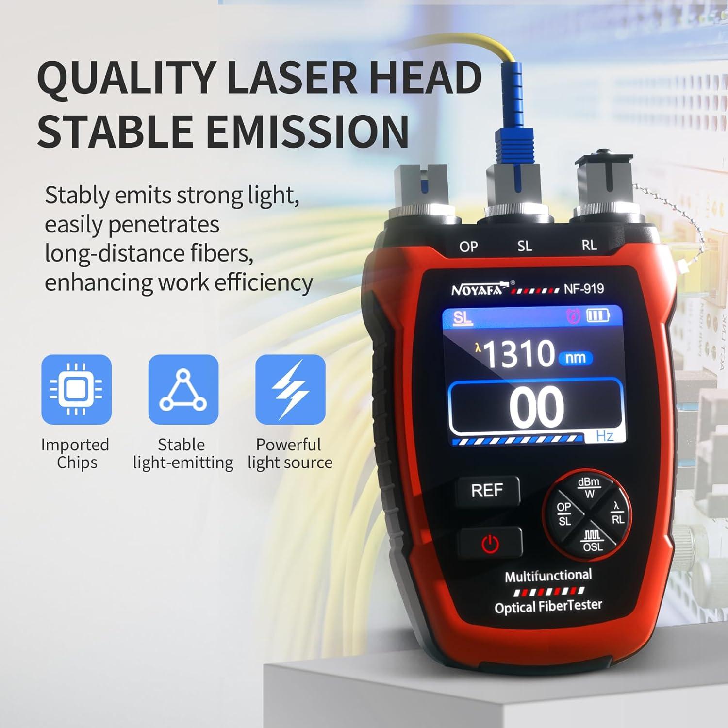 Medidor de Potencia Óptica NOYAFA NF-919 3 en 1 con Localizador