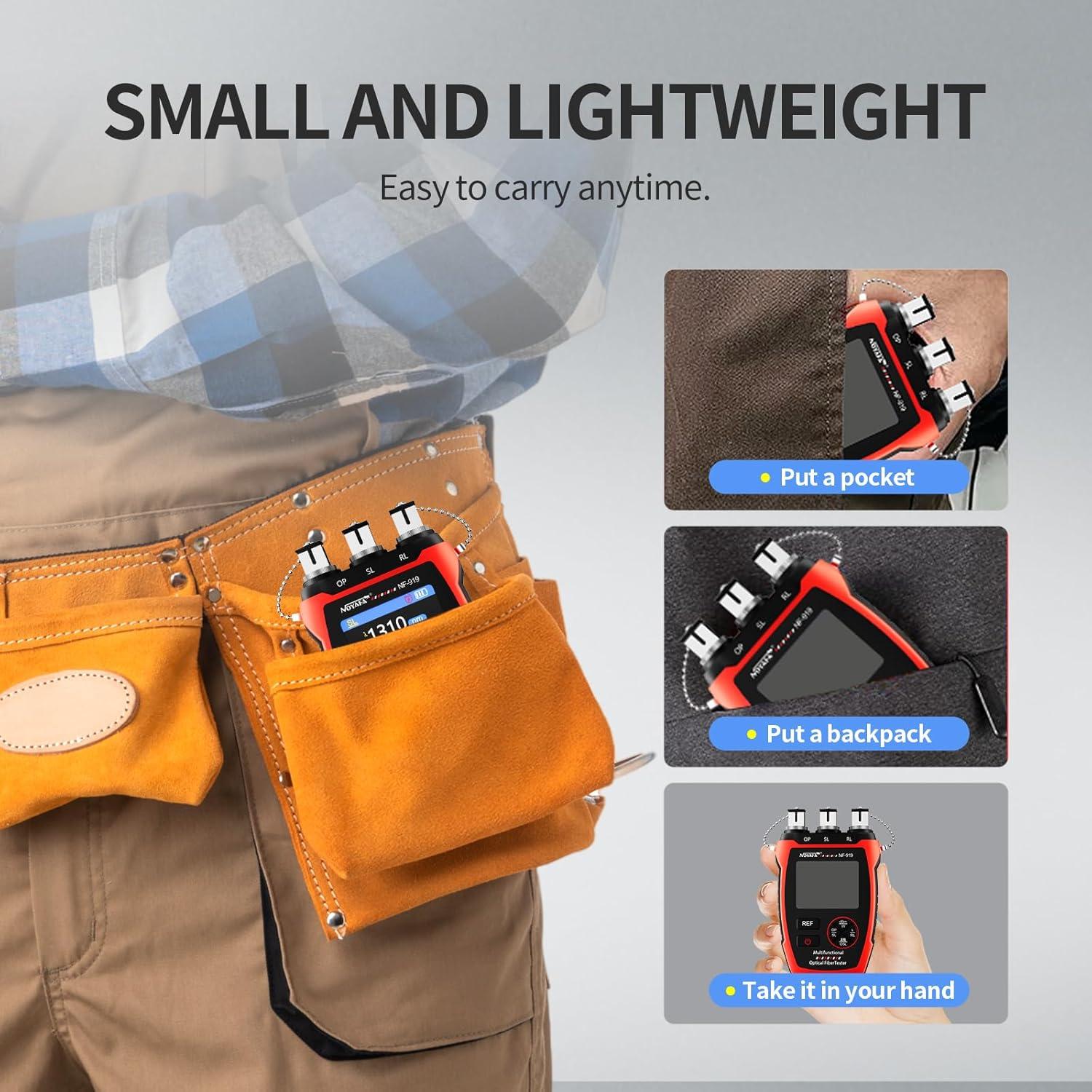 Medidor de Potencia Óptica NOYAFA NF-919 3 en 1 con Localizador