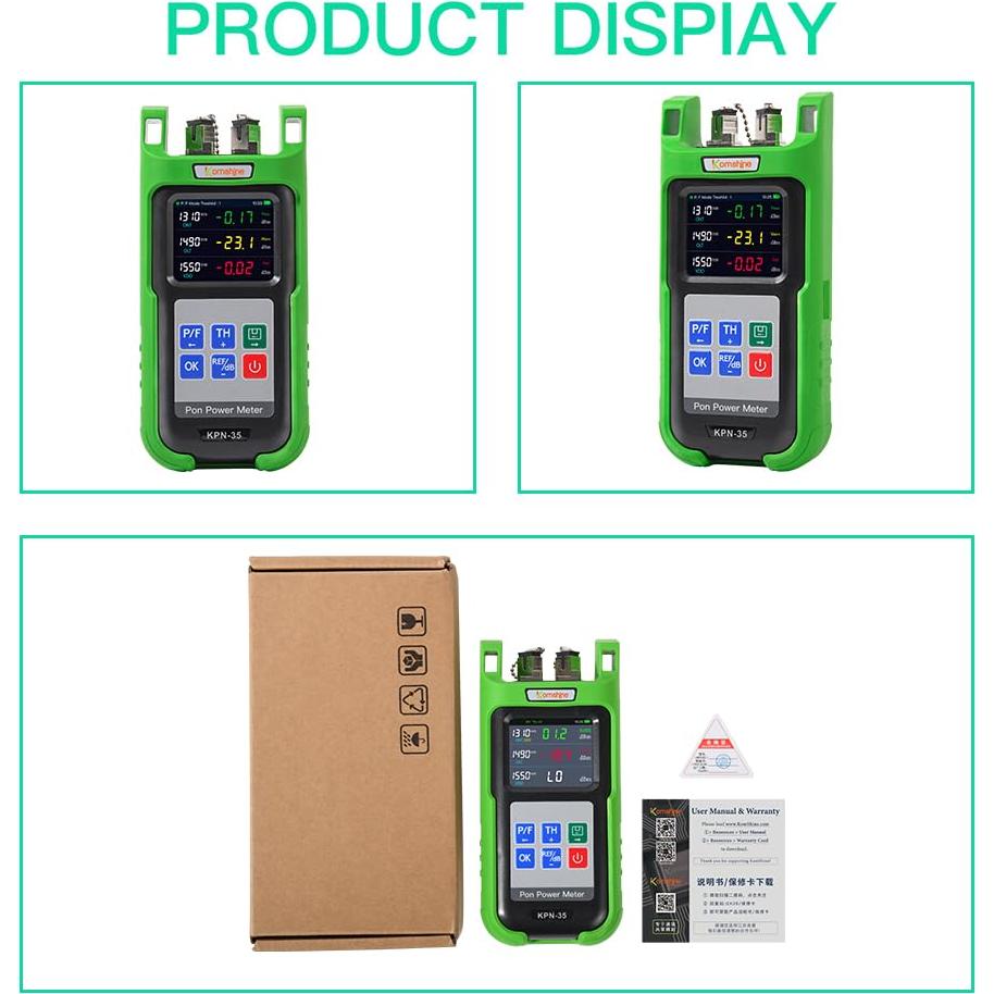 Medidor de Potencia Óptica KOMSHINE KPN-35 0.1dB para PON