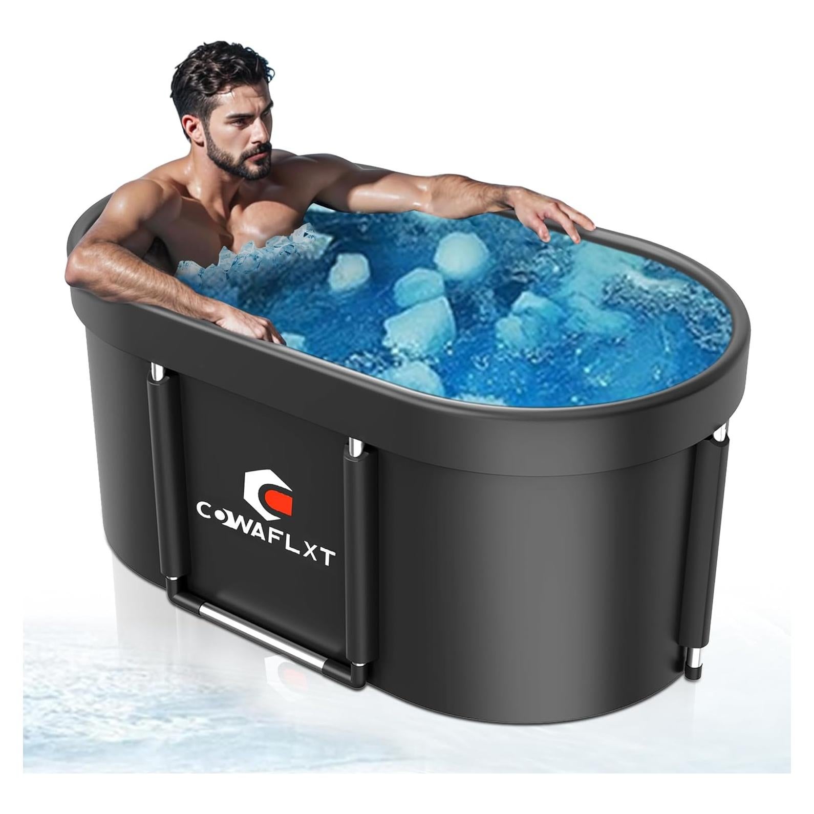 Bañera de Hielo COWAFLXT Ovalada 126 Galones Portátil