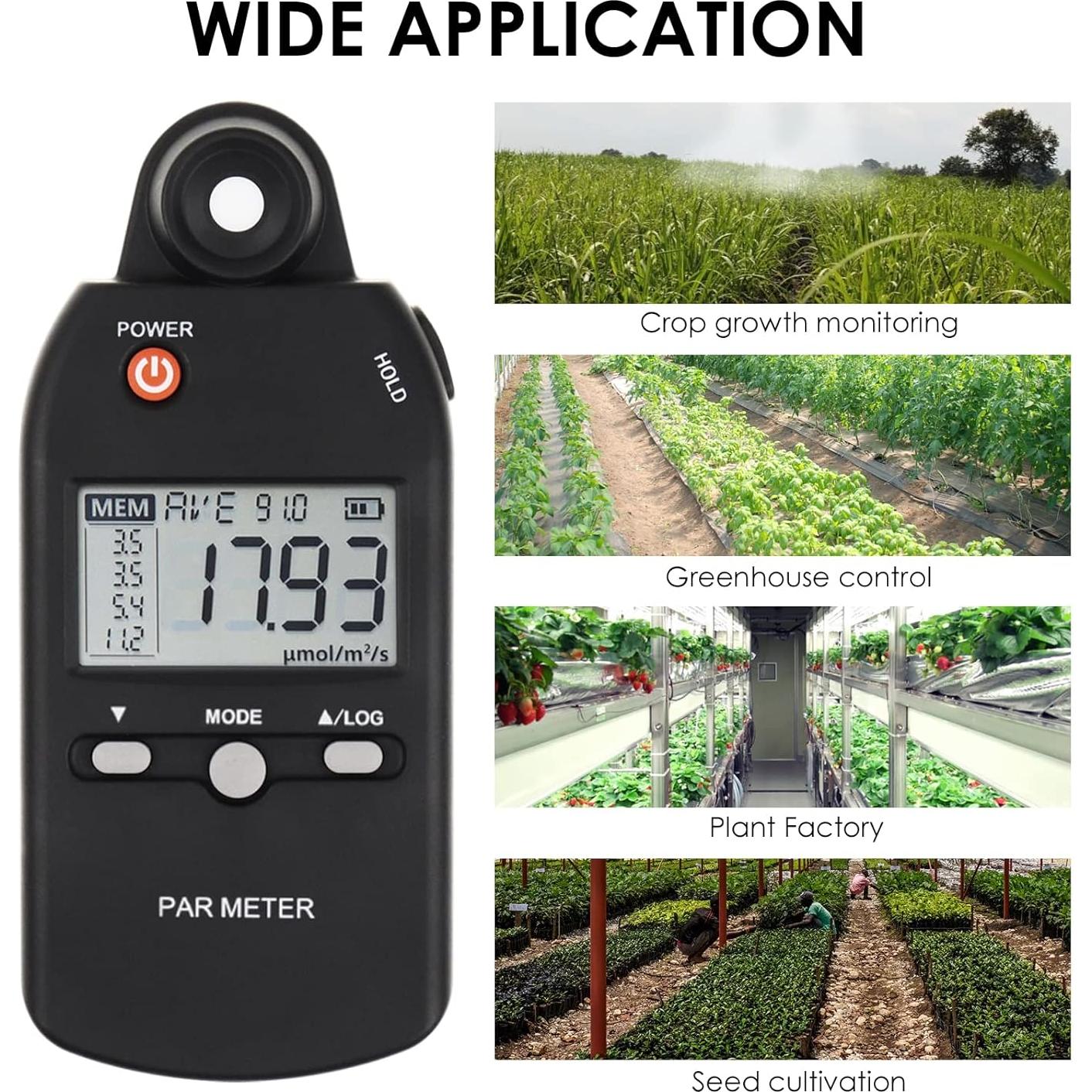 Medidor PAR Quantum DANOPLUS DP-355 para Fotosíntesis 0-5000 µmol/m²/s