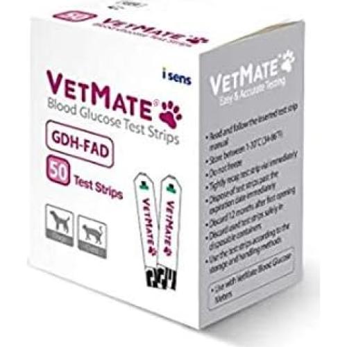 Tiras de Prueba para Diabetes VetMate - 50 Unidades para Mascotas