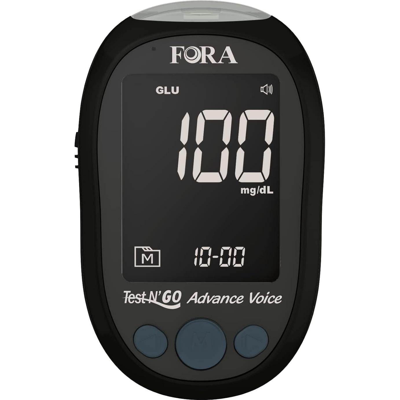 Kit de Monitoreo de Glucosa Fora Test N'GO Advance Voice