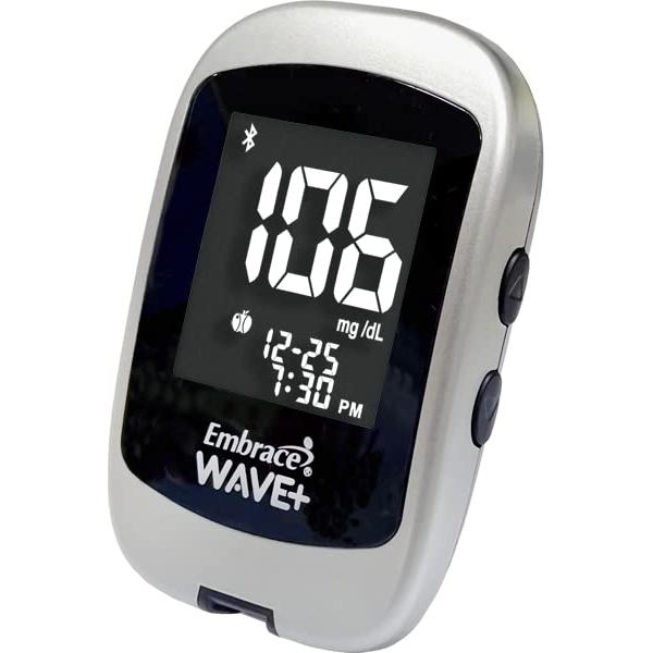 Kit de Pruebas de Diabetes Embrace WAVE+ Bluetooth - 100 Tiras