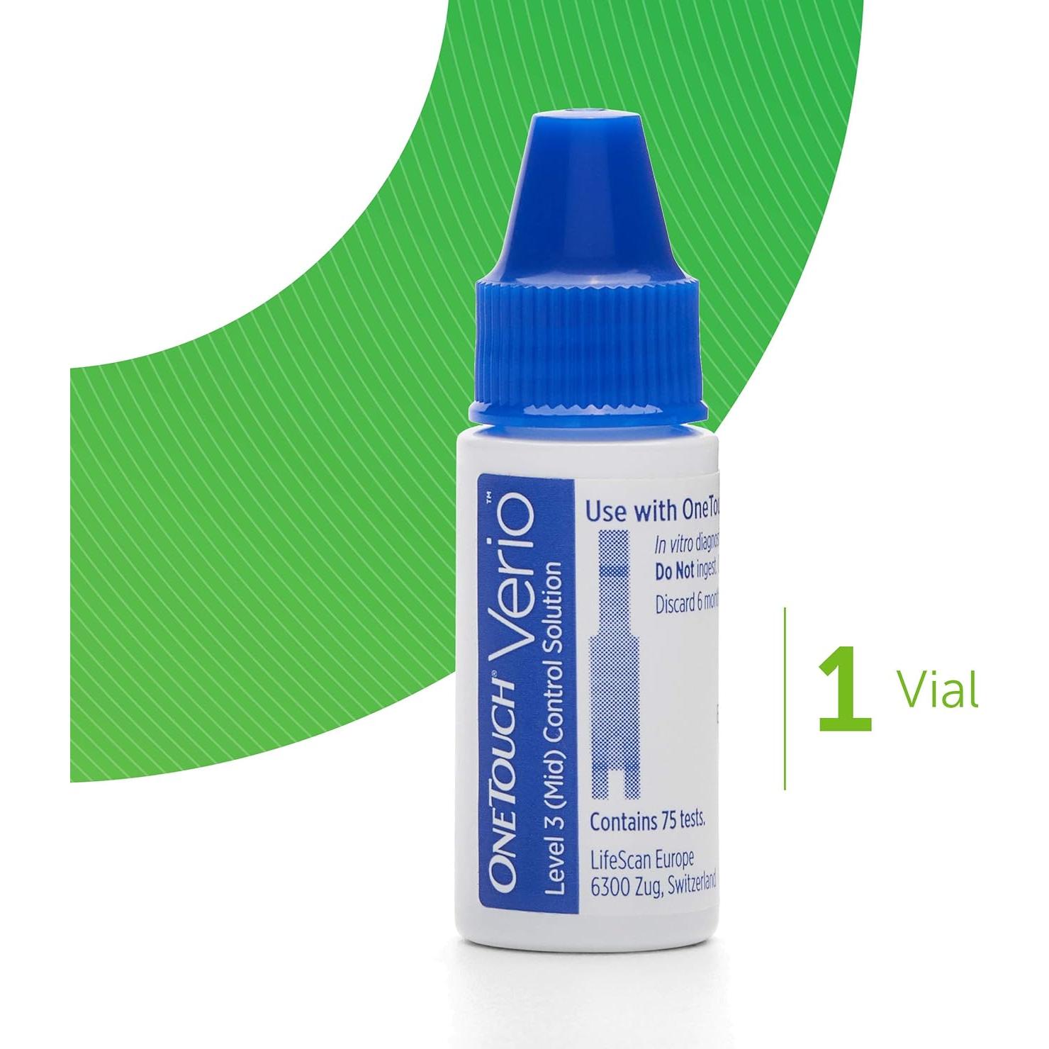 Solución de Control OneTouch Verio 385 ml para Diabetes