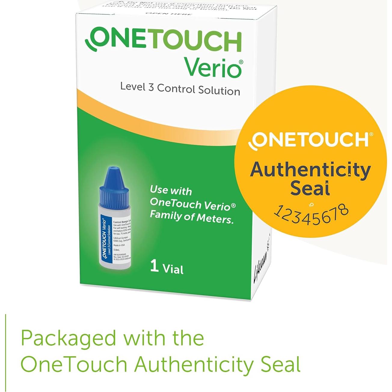 Solución de Control OneTouch Verio 385 ml para Diabetes