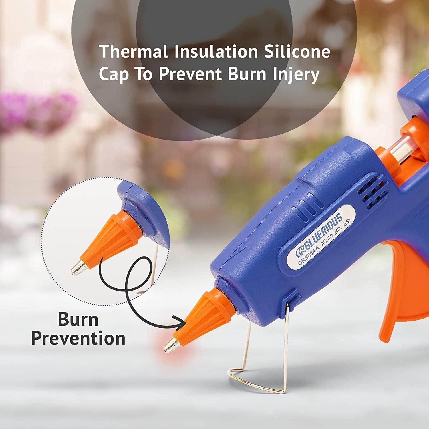 Mini pistola de pegamento caliente Gluerious 20W con 30 barras