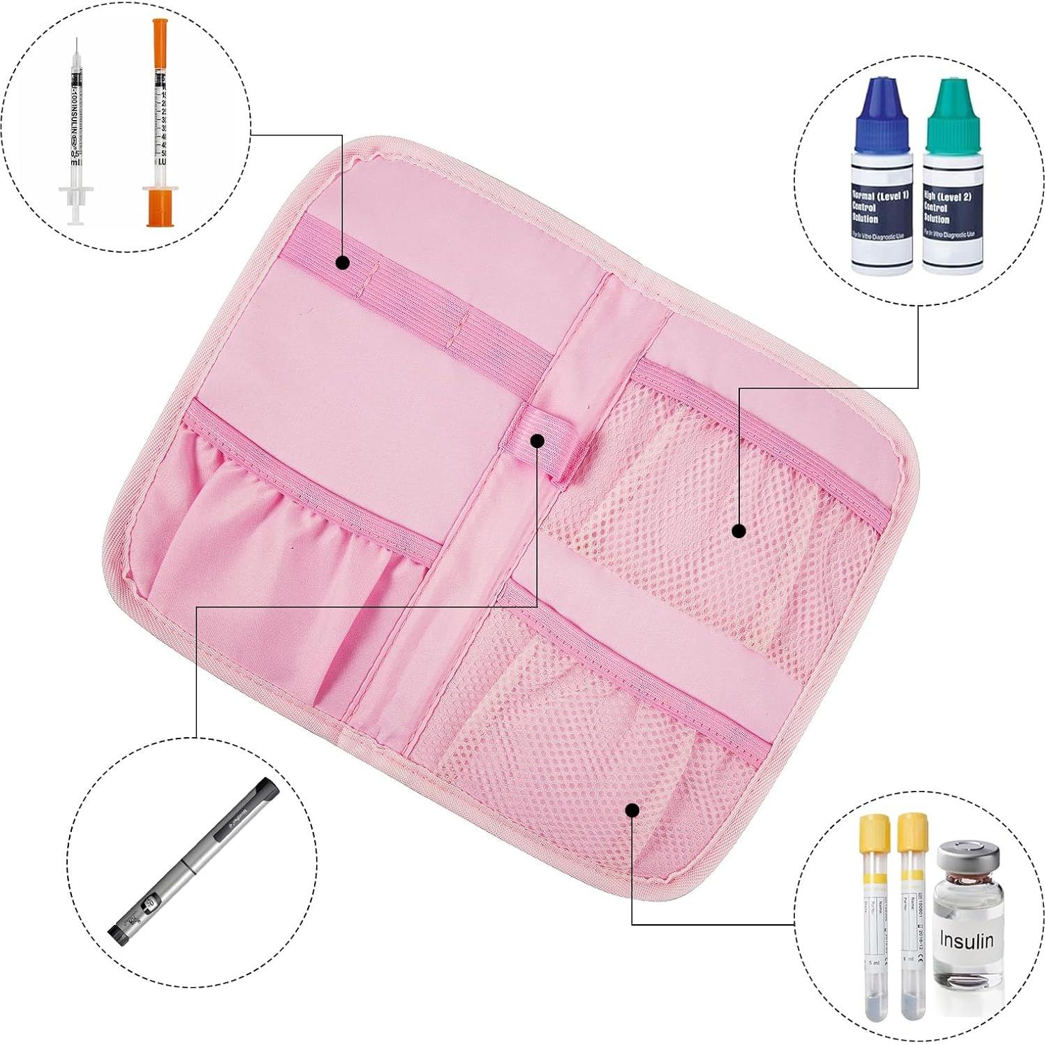 Estuche de Viaje LKLKKC para Suministros Diabéticos 21.1x11.4cm