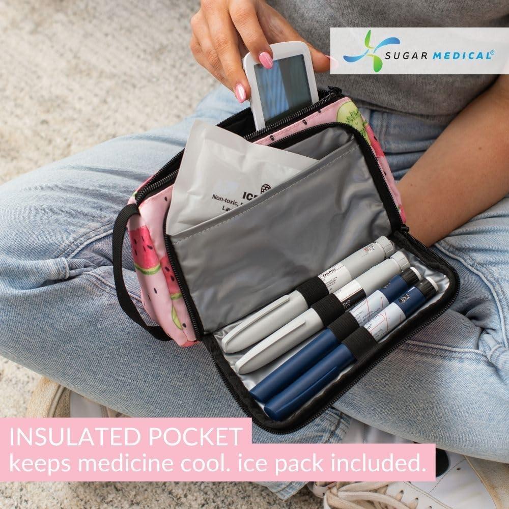 Estuche Aislado para Suministros Diabéticos Sugar Medical - Sandía