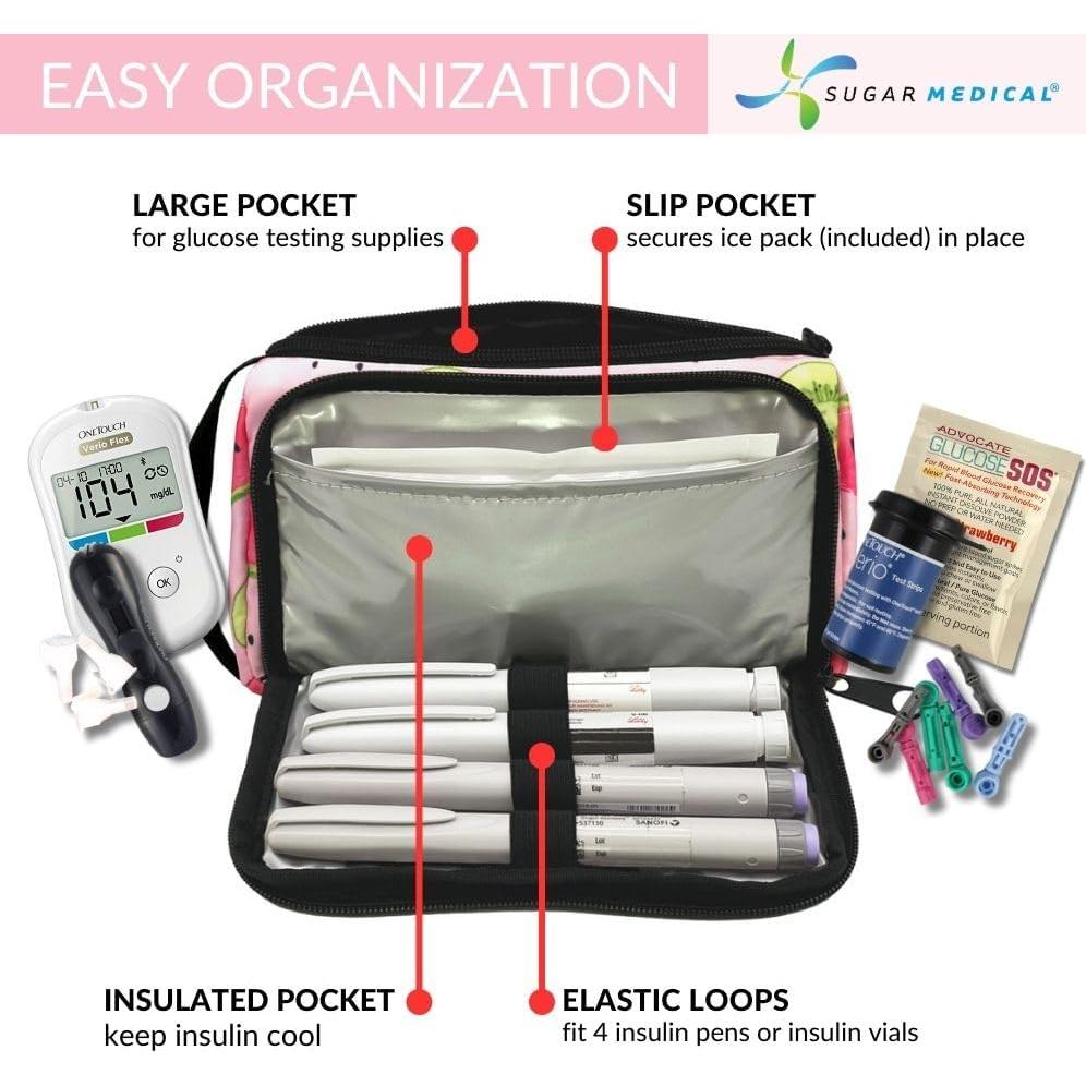 Estuche Aislado para Suministros Diabéticos Sugar Medical - Sandía