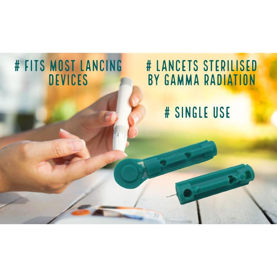 Dispositivo de Punción One Step con 100 Lancetas 28G