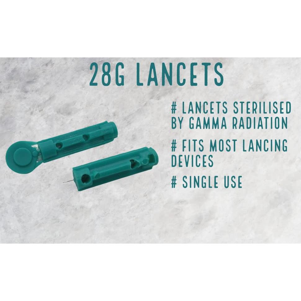 Dispositivo de Punción One Step con 100 Lancetas 28G