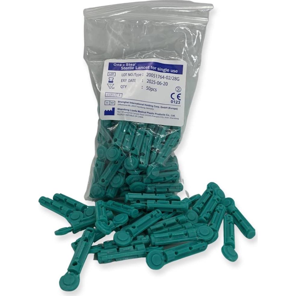 Dispositivo de Punción One Step con 100 Lancetas 28G