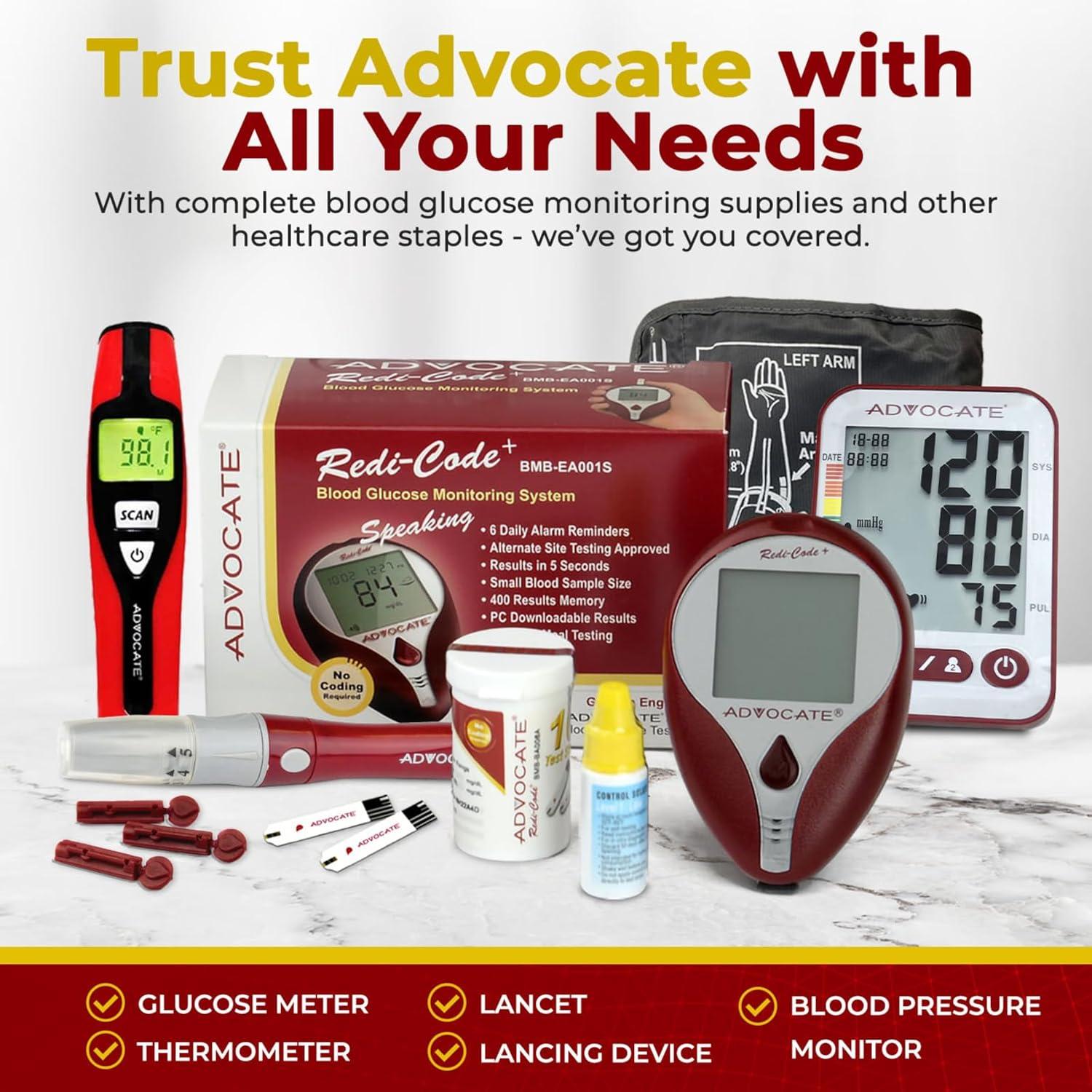 Dispositivo de Punción Advocate para Diabetes - Lanceta Ajustable