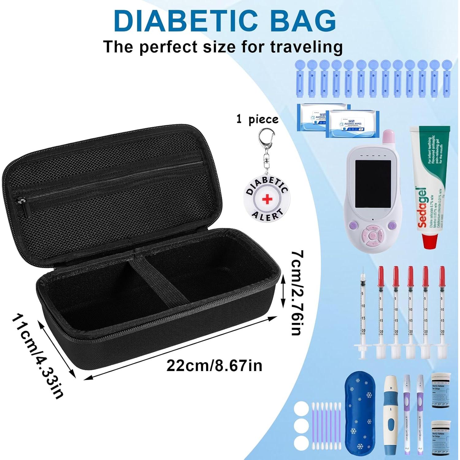 Estuche de Viaje para Suministros Diabéticos JDVBDNK 22x10.9cm