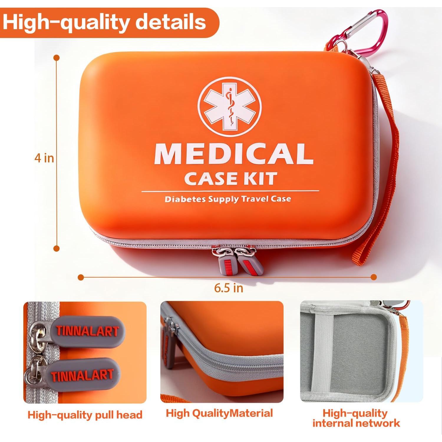 Estuche Organizador para Diabéticos xty-01-04f Naranja