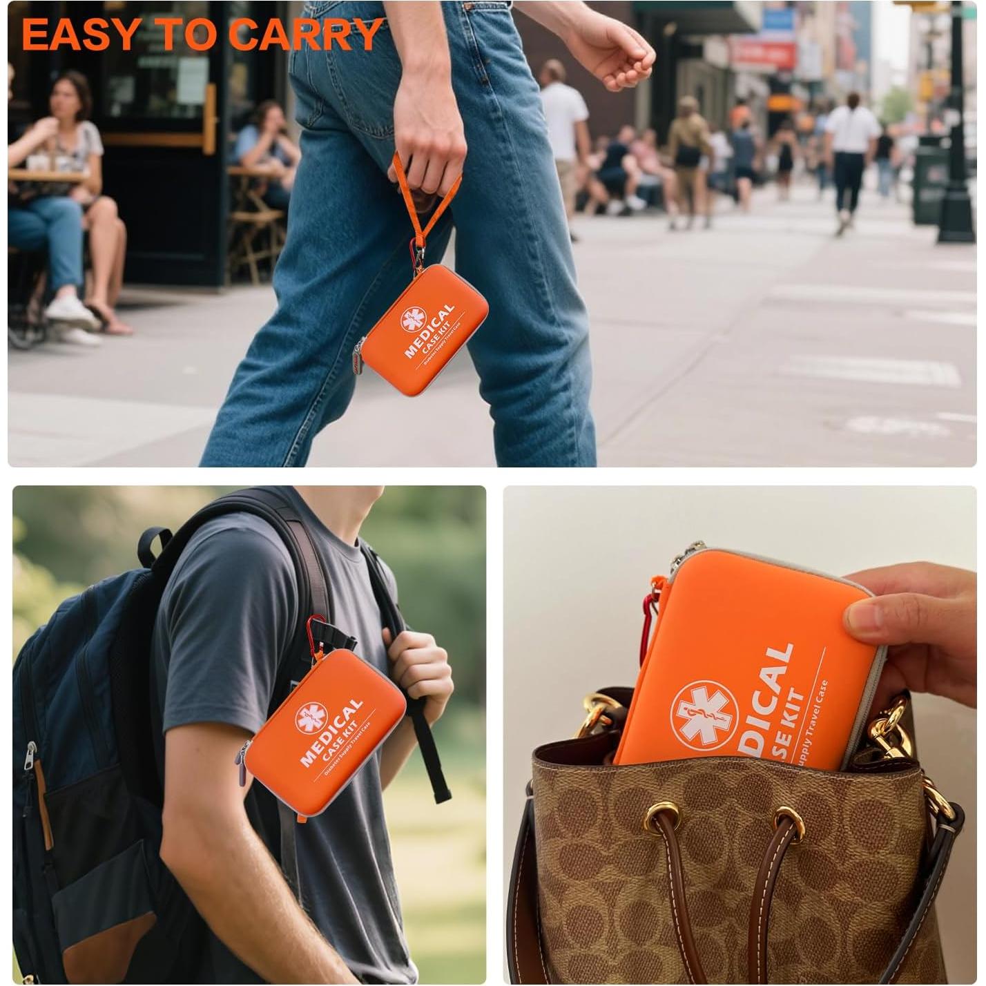 Estuche Organizador para Diabéticos xty-01-04f Naranja