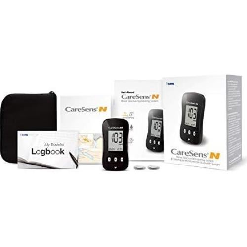 Medidor de Glucosa CareSens N - Rápido y Preciso, Incluye Baterías