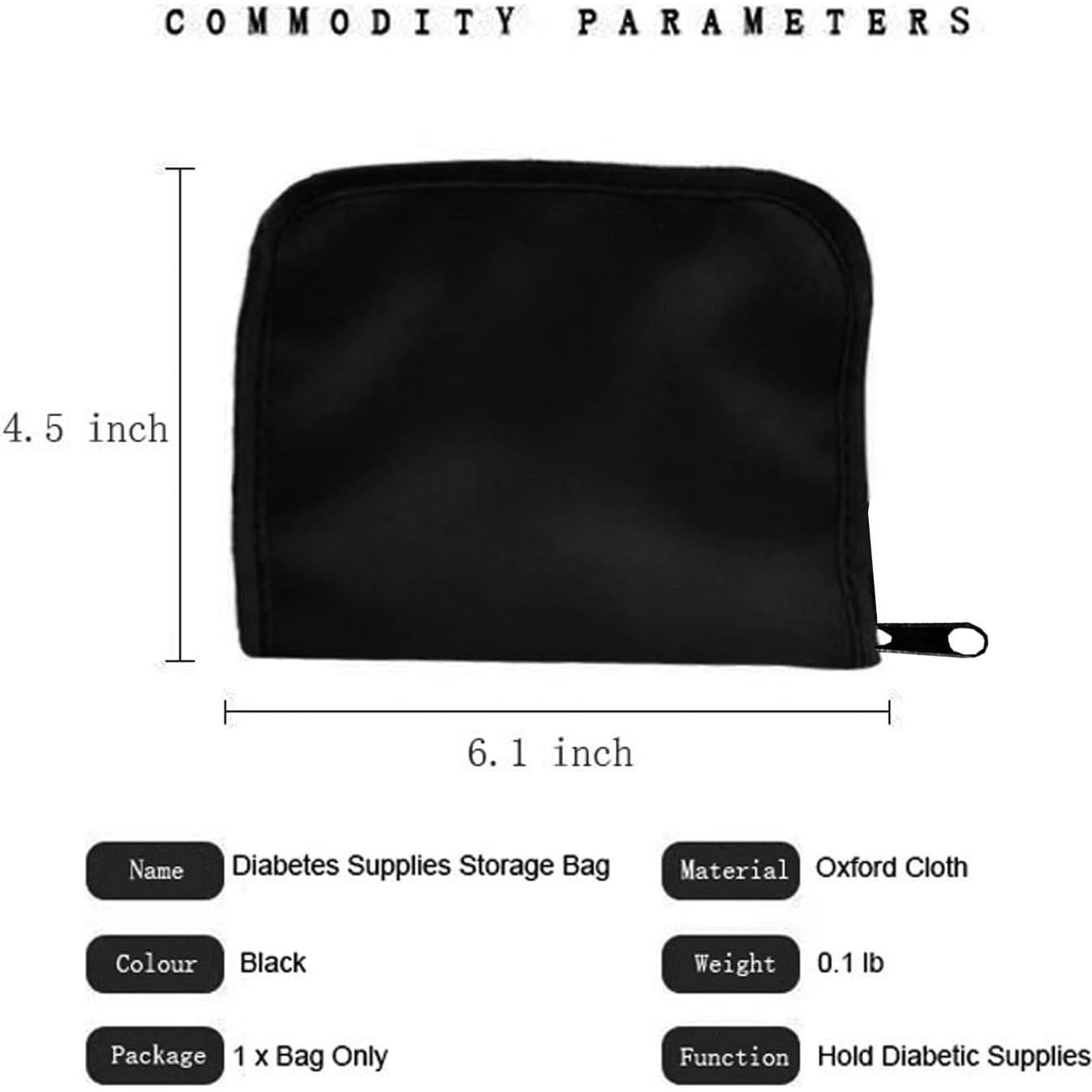 Bolsa Organizadora para Suministros Diabéticos VIVIDSTARRY 15.5x11.4cm