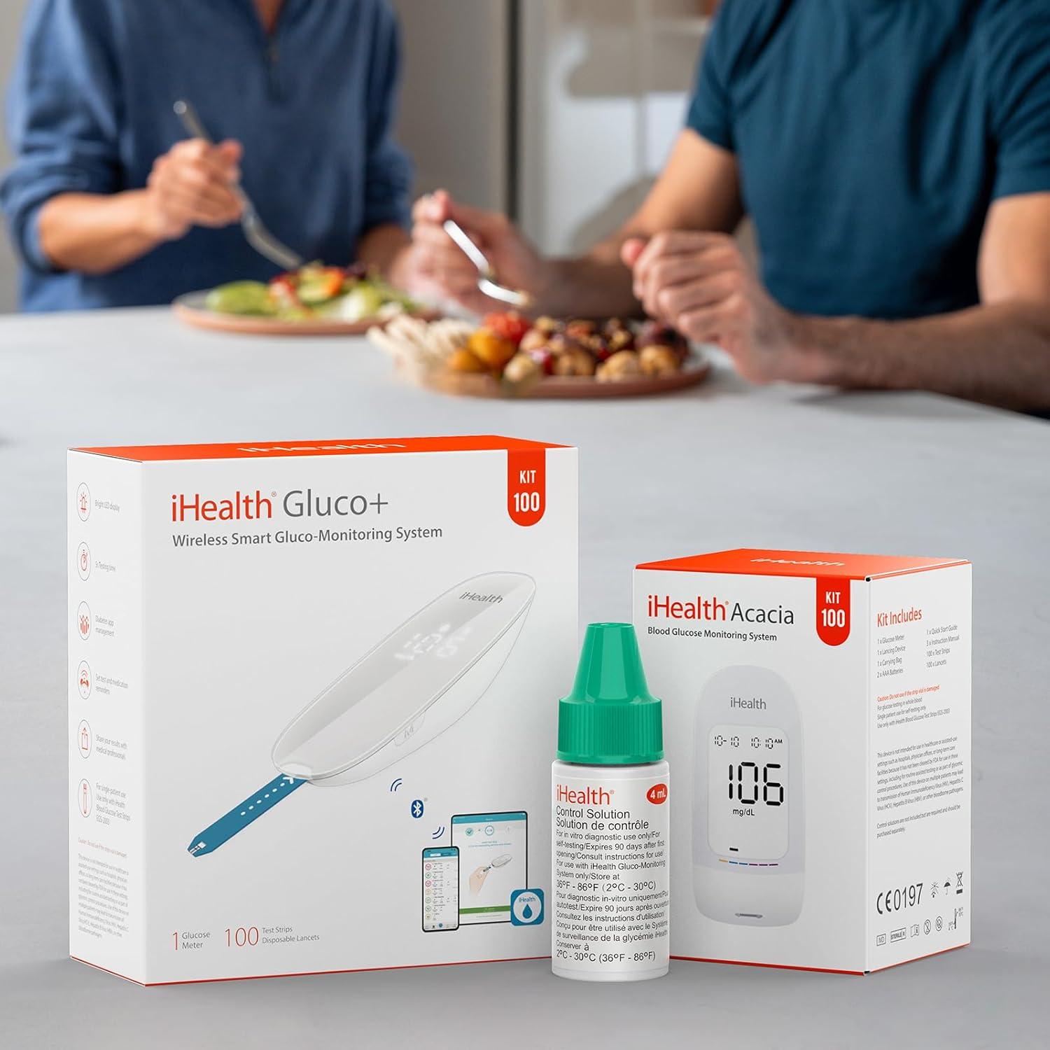 Solución de Control iHealth 4mL para Medidores de Glucosa BG5S100
