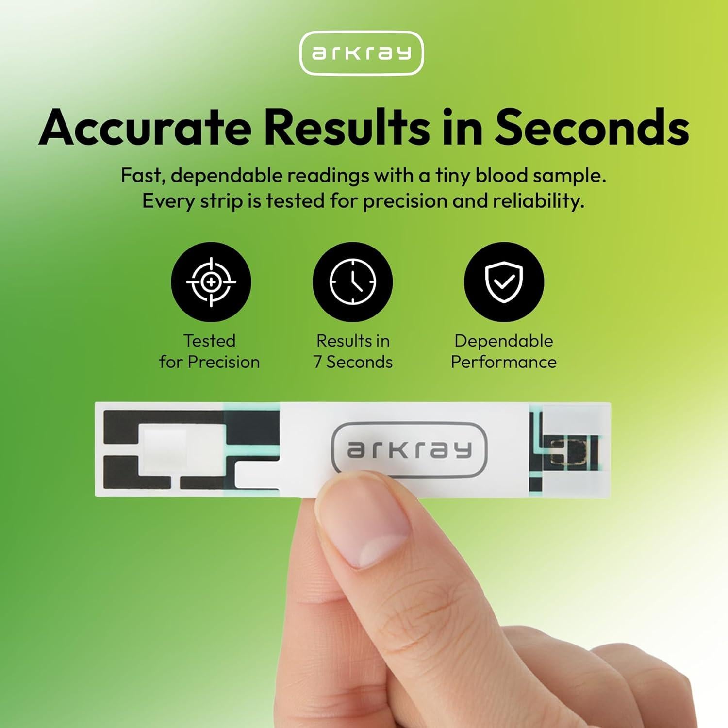 Tiras de Prueba de Glucosa ARKRAY GLUCOCARD Vital - 100 Unidades