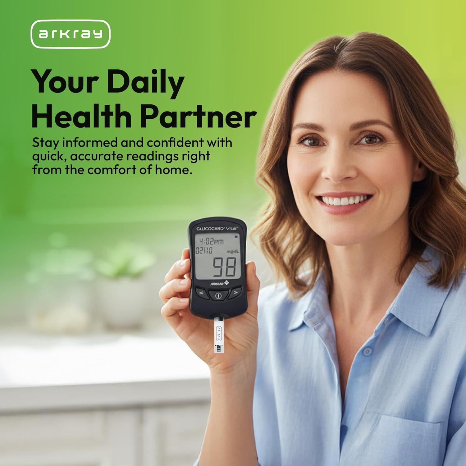 Tiras de Prueba de Glucosa ARKRAY GLUCOCARD Vital - 100 Unidades