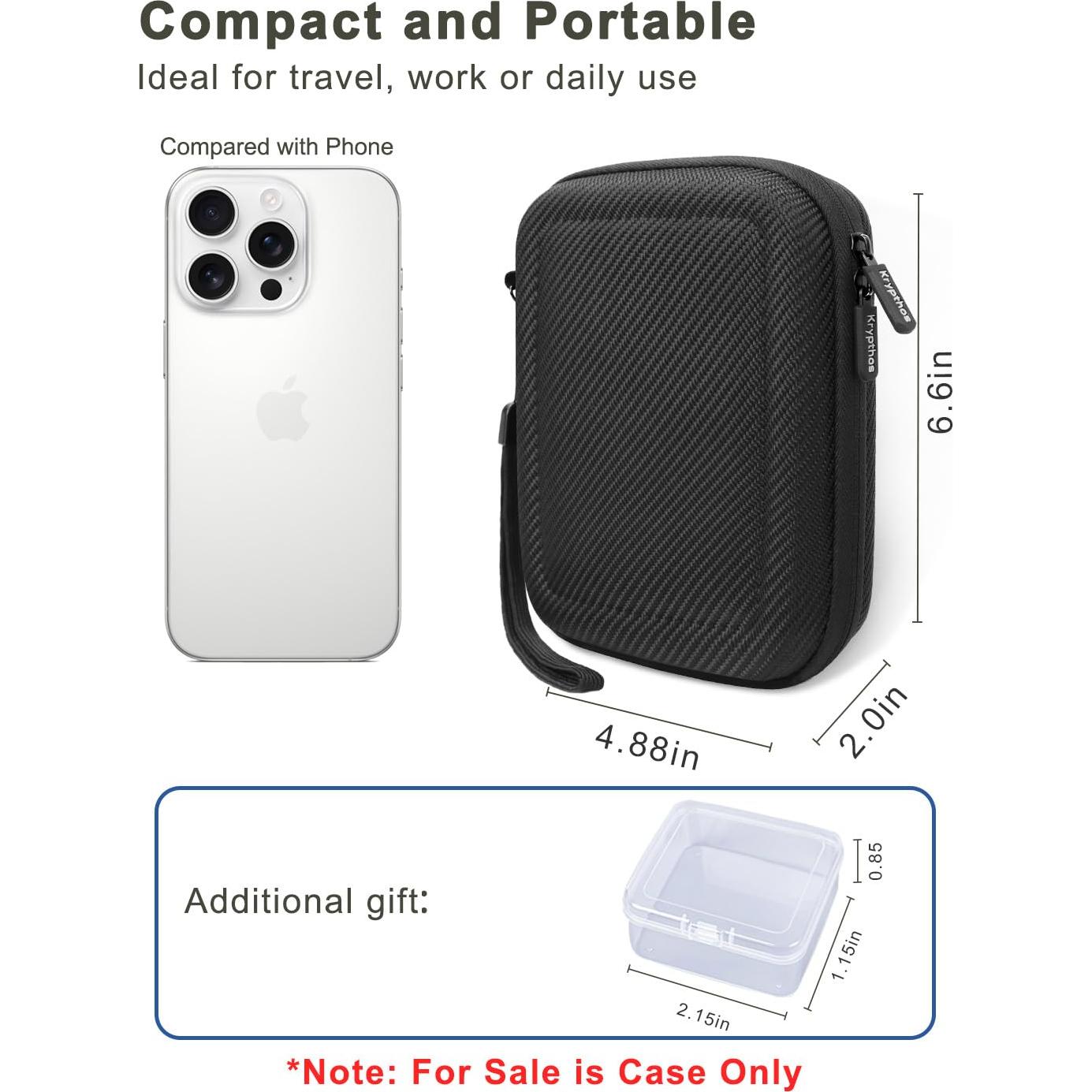 Estuche Portátil Krypthos para Suministros Diabéticos 16.8x12.4cm