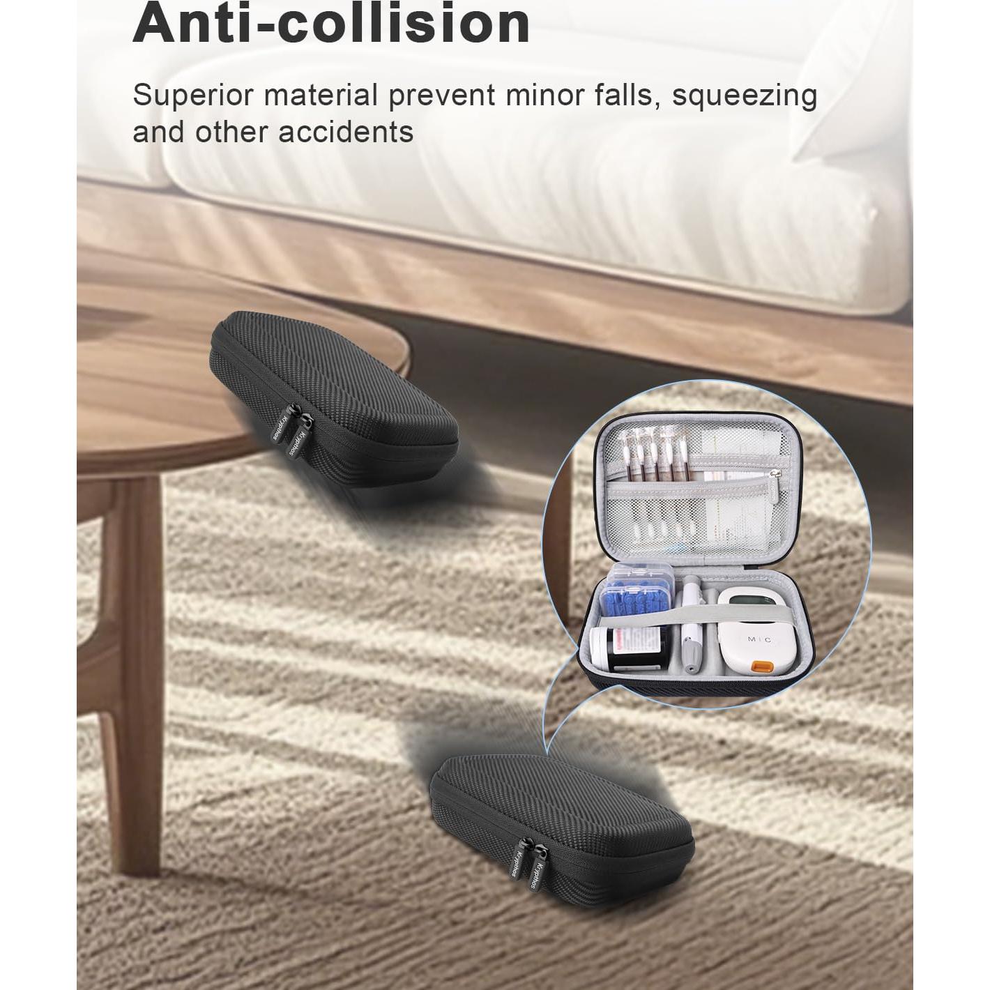 Estuche Portátil Krypthos para Suministros Diabéticos 16.8x12.4cm