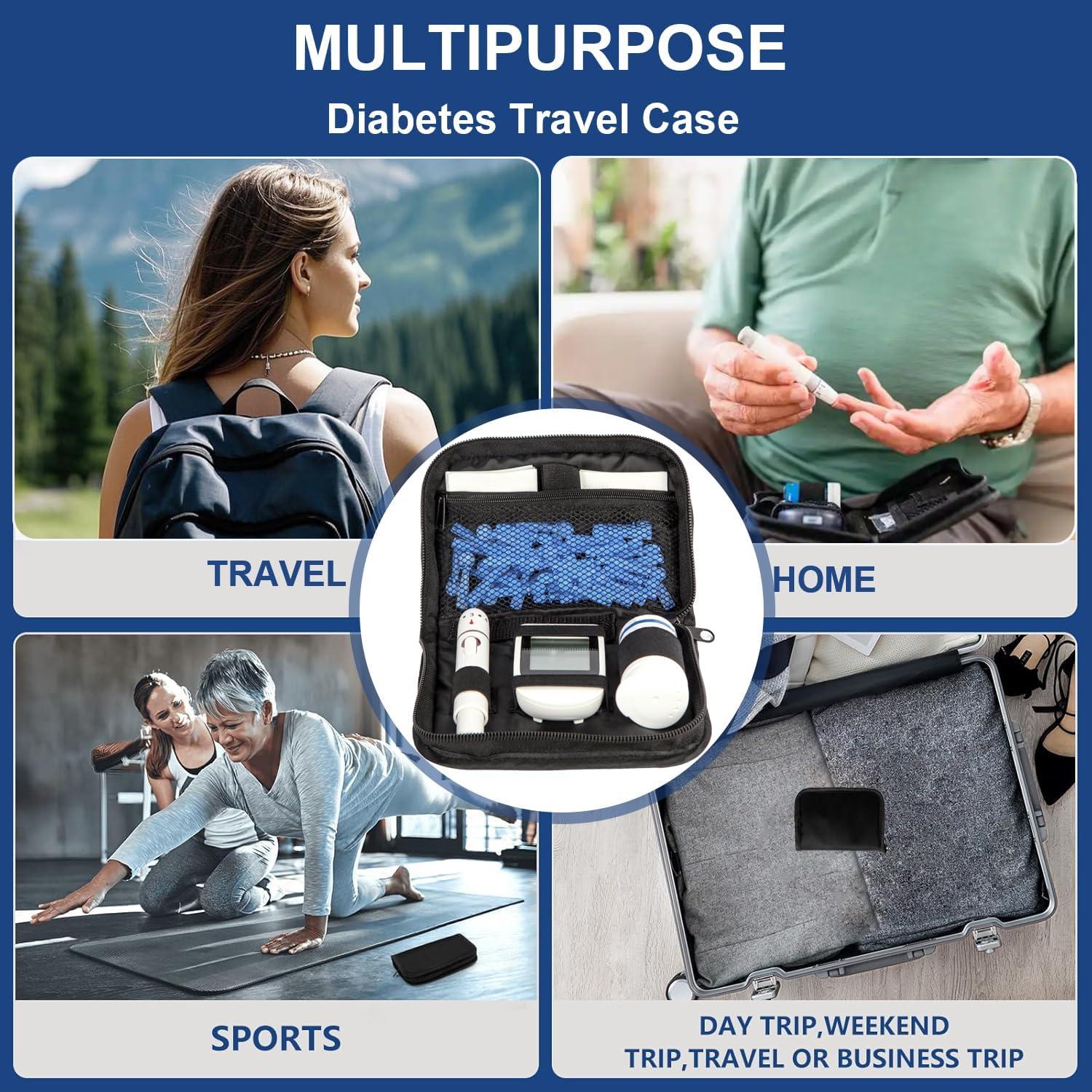 Estuche de Viaje para Suministros Diabéticos FSJLT 15.5x11.4cm