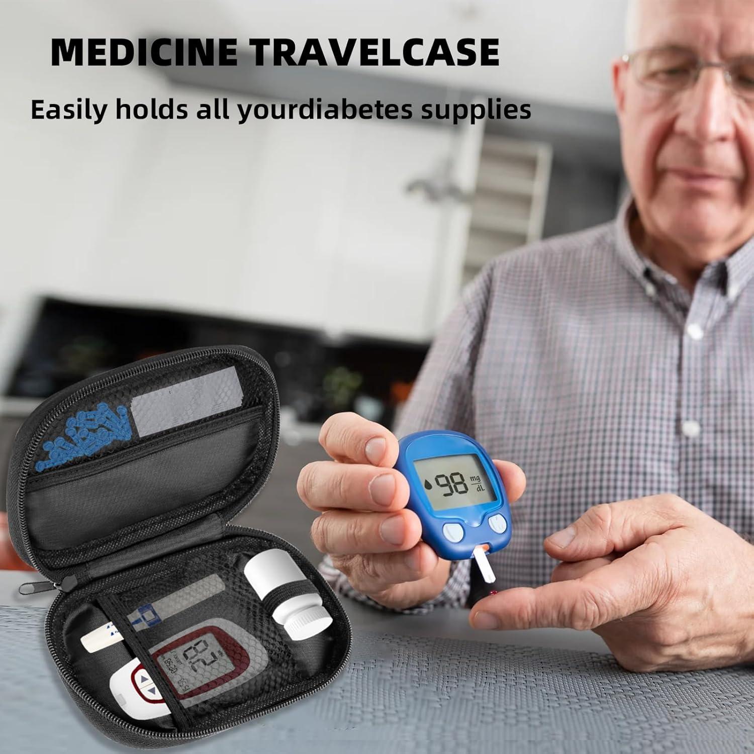 Organizador de Suministros Diabéticos JDVBDNK - Estuche de Viaje