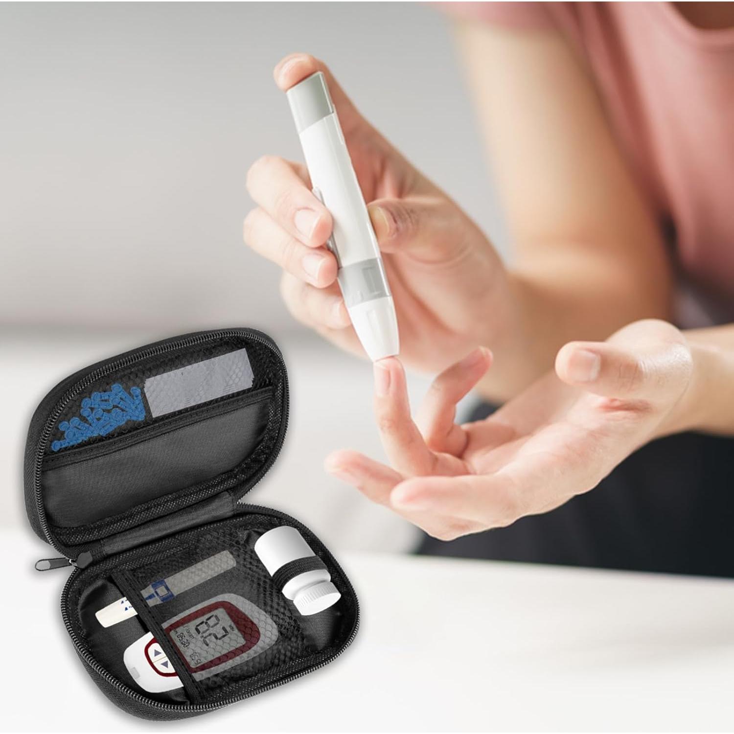 Organizador de Suministros Diabéticos JDVBDNK - Estuche de Viaje