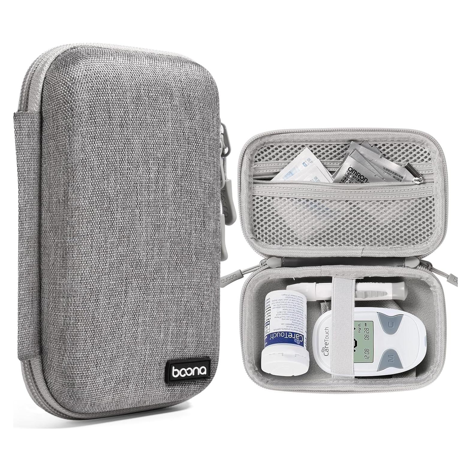 Estuche de Viaje para Suministros Diabéticos Seqoiyia Gris