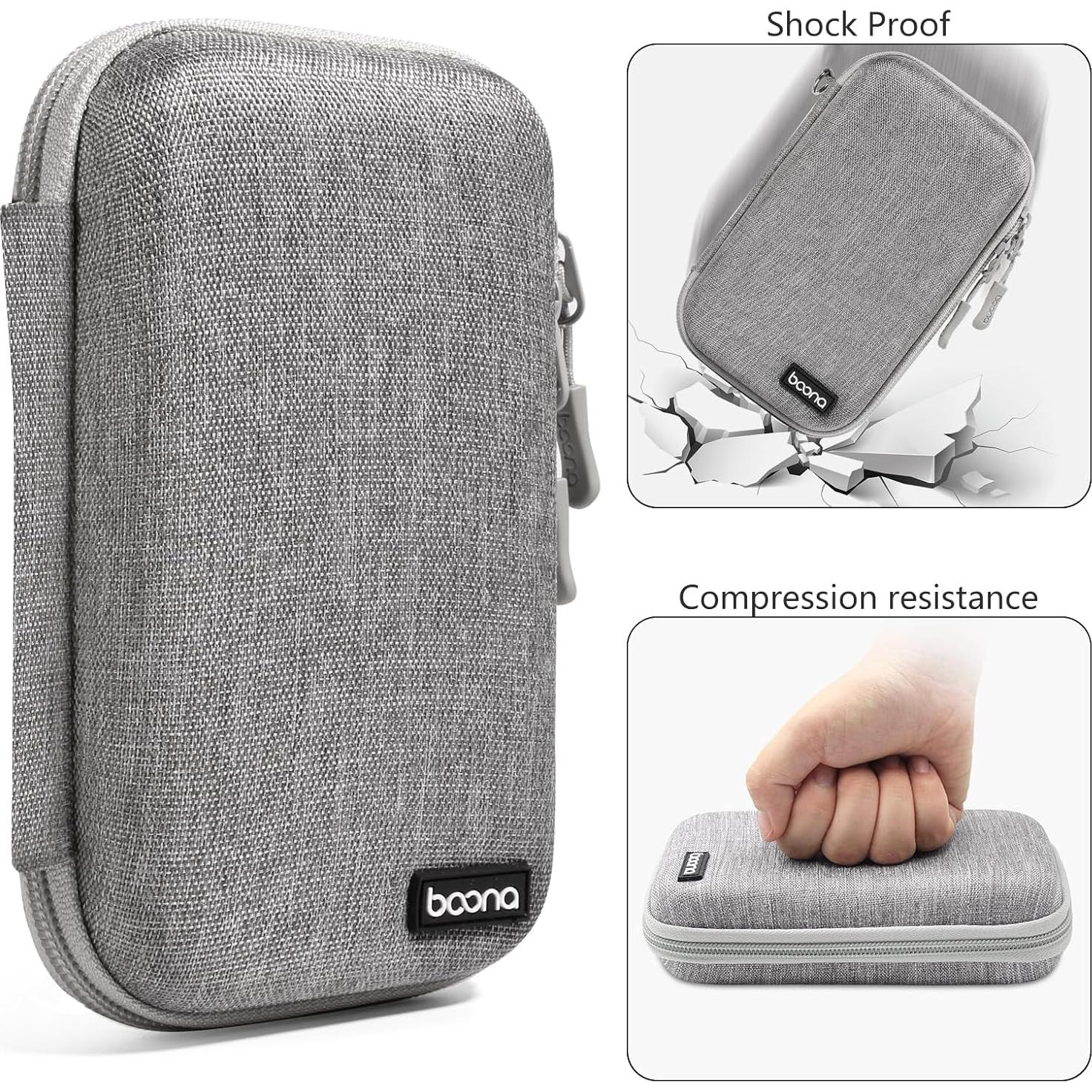 Estuche de Viaje para Suministros Diabéticos Seqoiyia Gris