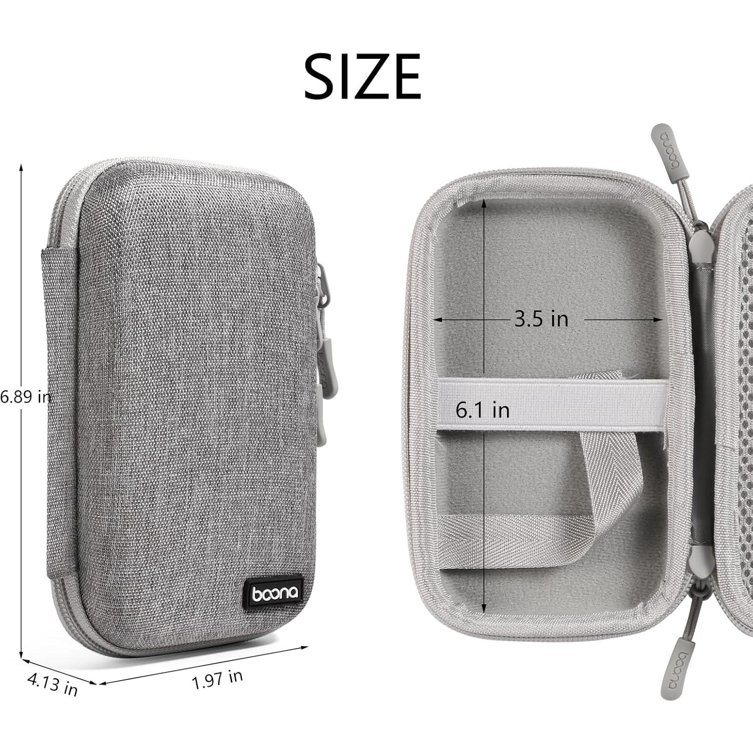 Estuche de Viaje para Suministros Diabéticos Seqoiyia Gris