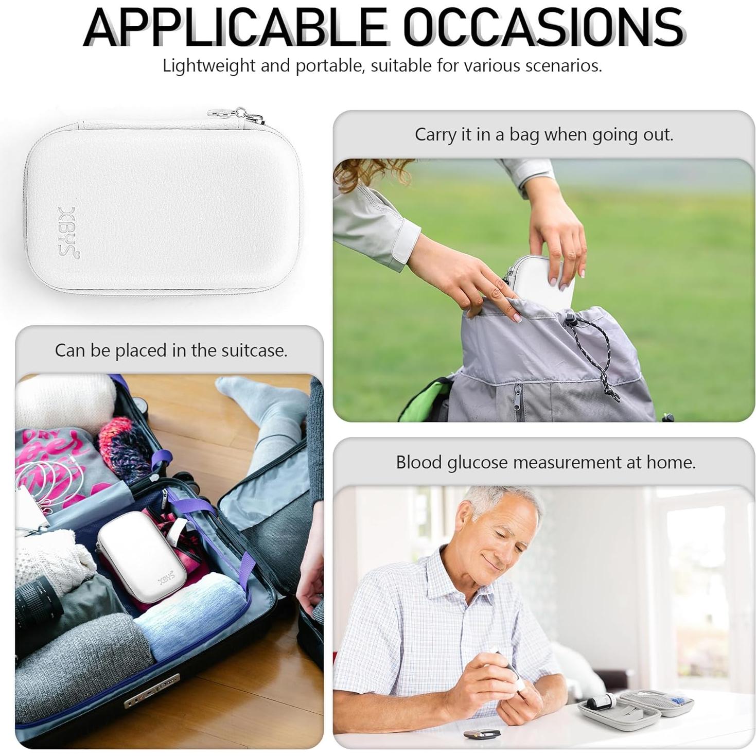 Funda Dura para Monitor Diabético Linpr Mediana Blanca