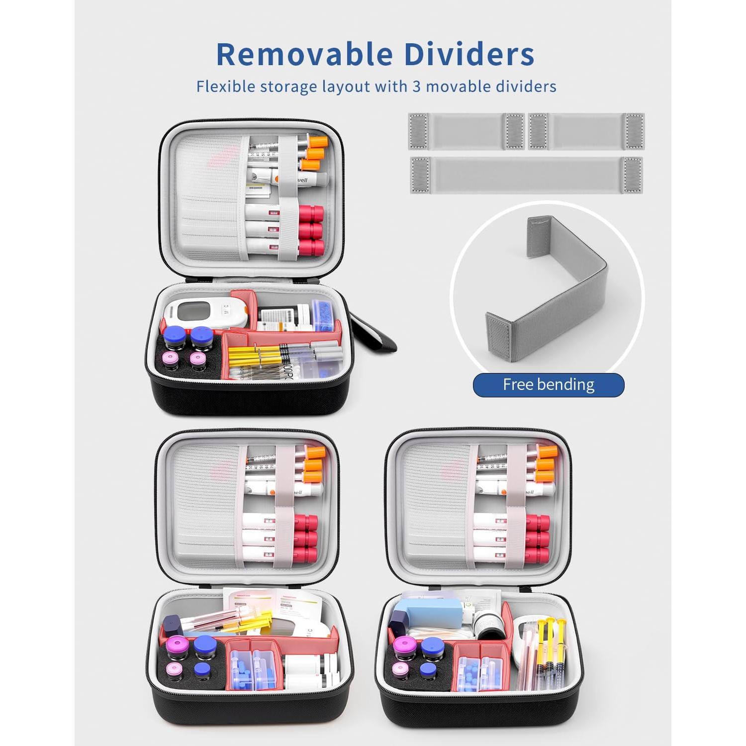 Estuche de Suministros Diabéticos Krypthos - Organizador Portátil