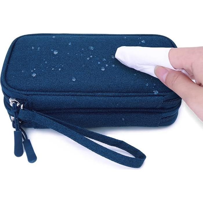 Organizador de Suministros Diabéticos eYistar Azul 19x11cm