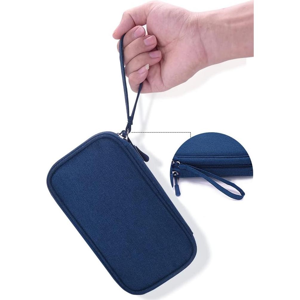 Organizador de Suministros Diabéticos eYistar Azul 19x11cm