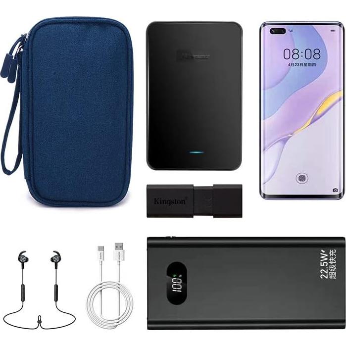 Organizador de Suministros Diabéticos eYistar Azul 19x11cm