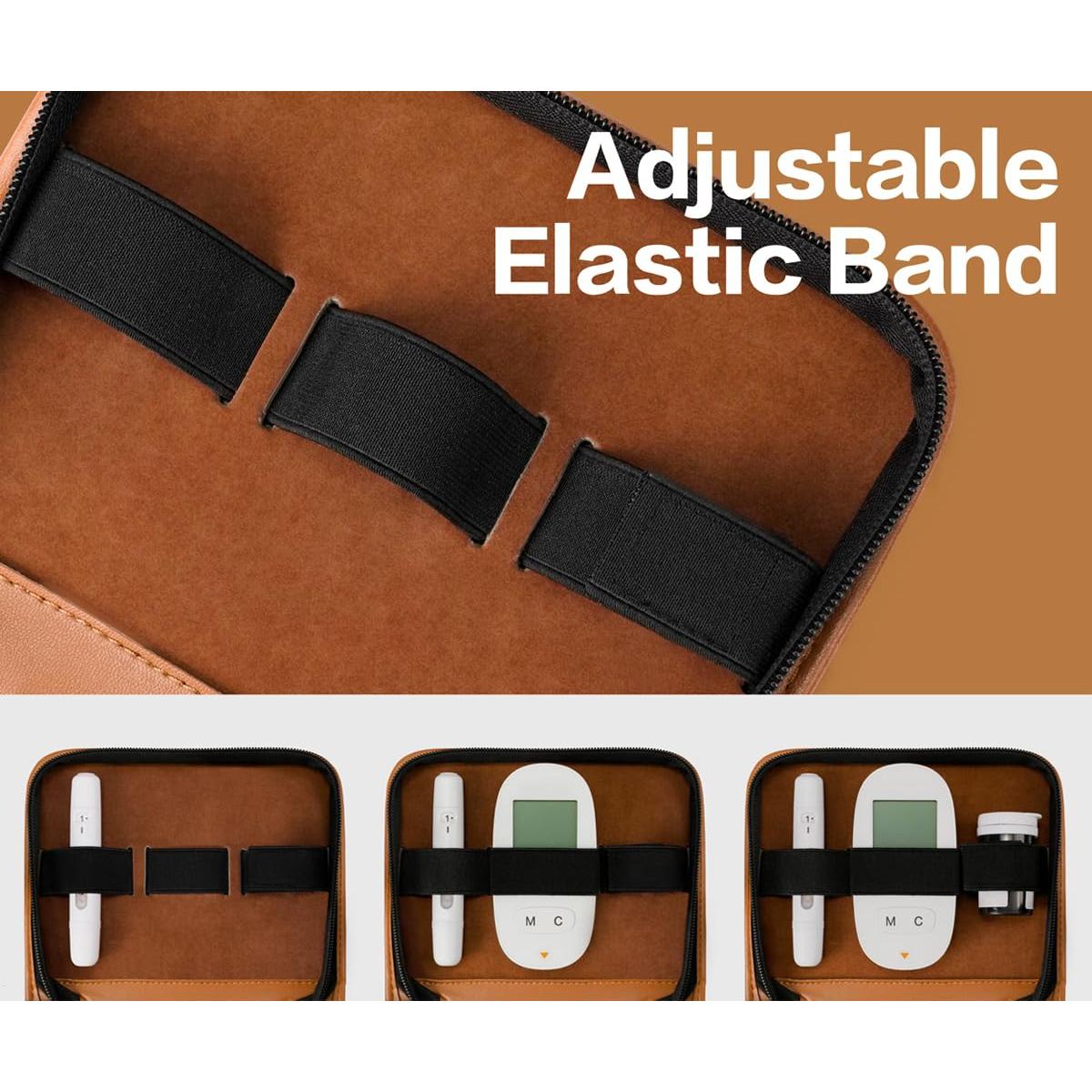 Funda de Cuero PU Ecológica SHBC para Monitor de Glucosa