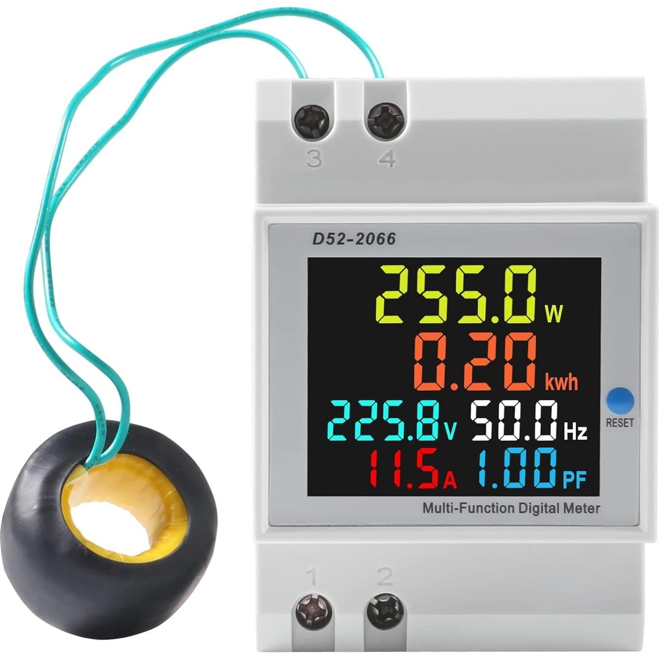 Medidor de energía AC DORHEA 40-300V 100A multímetro LCD