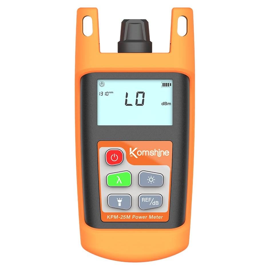 Medidor de Potencia de Fibra KomShine KPM-25 -70 a +6dB 850-1625nm