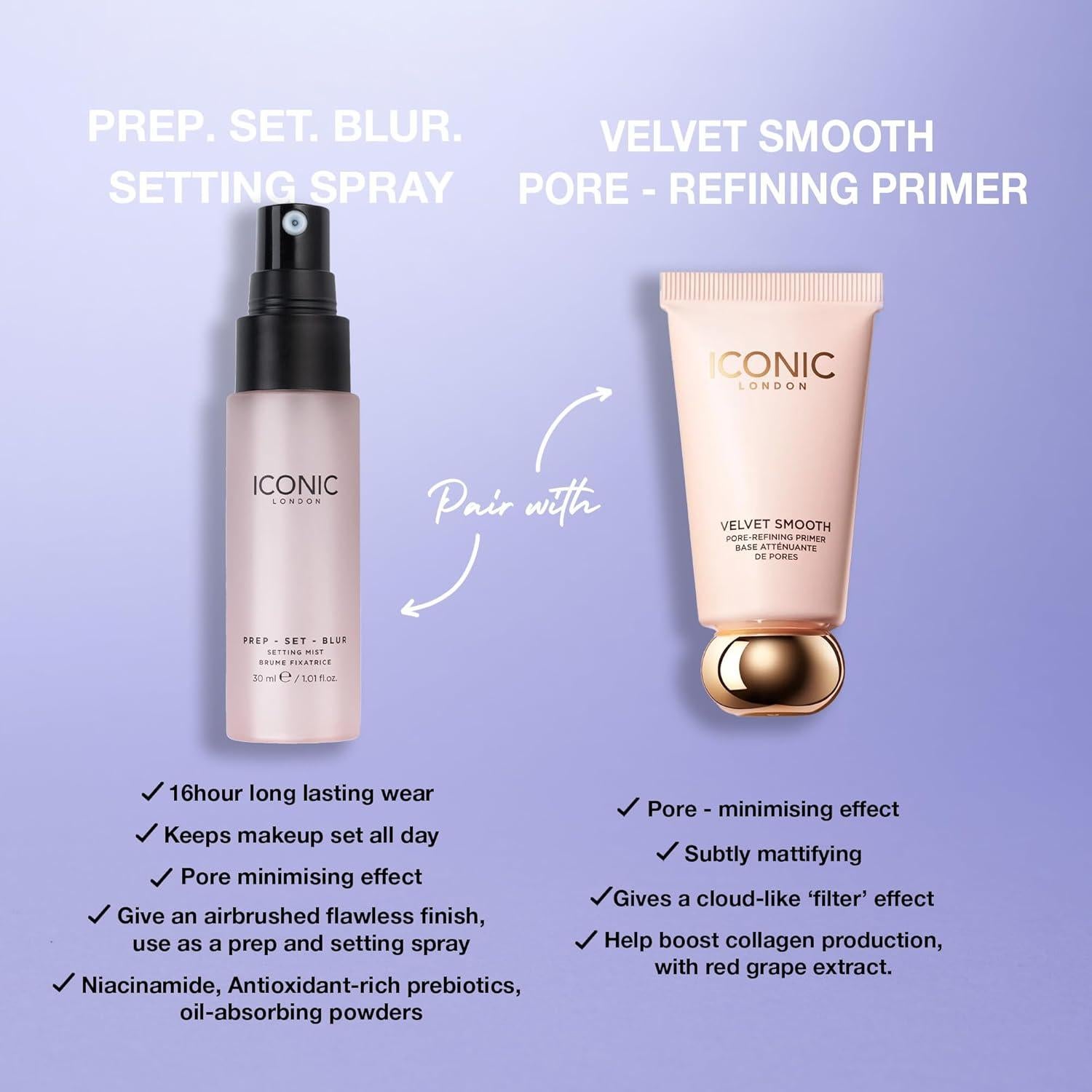 Spray Fijador de Maquillaje ICONIC LONDON 30 ml Vegano